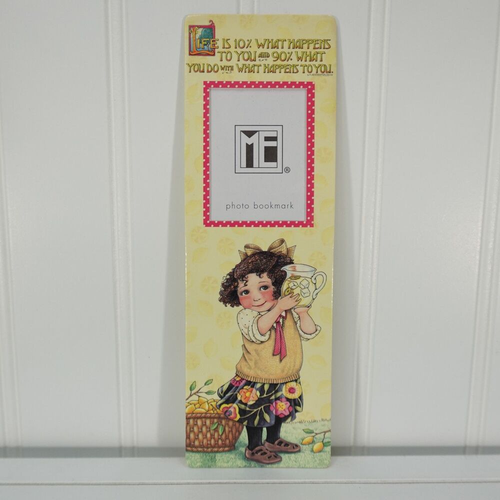 Mary Engelbreit Photo Bookmark Life Is 10% What Happens To You Vintage
